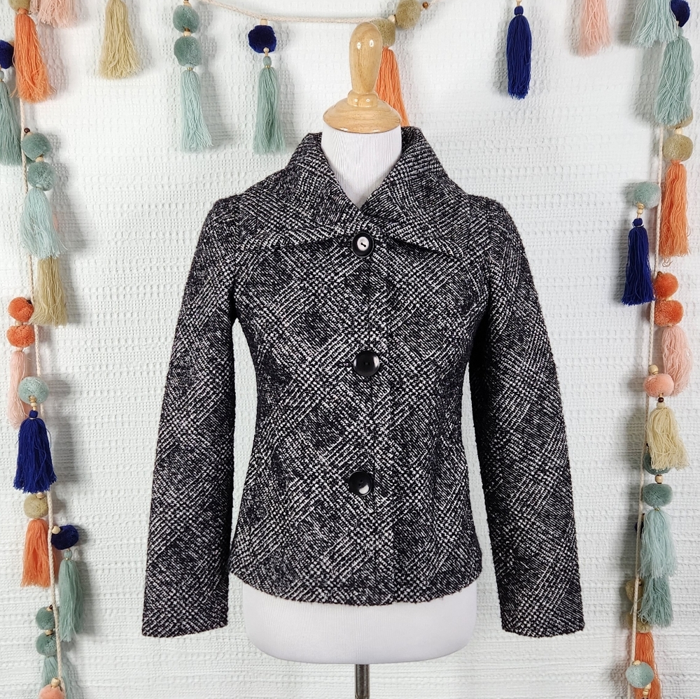 Talbots Black and White Classic Blazer